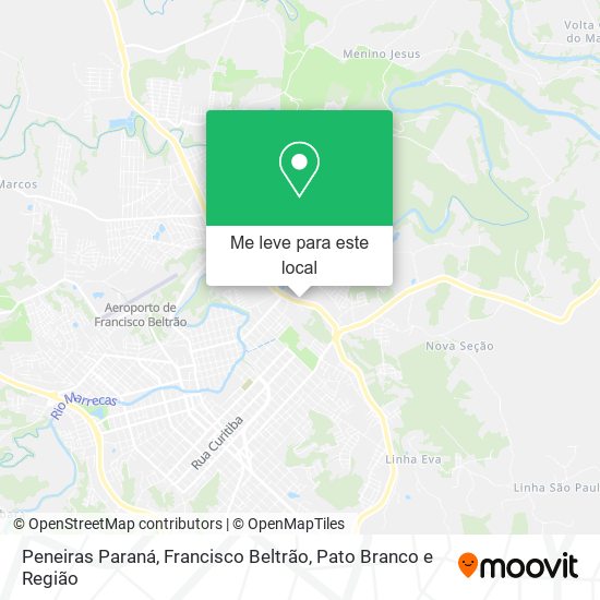 Peneiras Paraná mapa