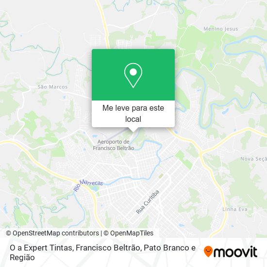O a Expert Tintas mapa