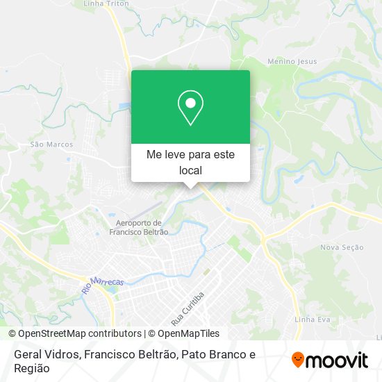 Geral Vidros mapa