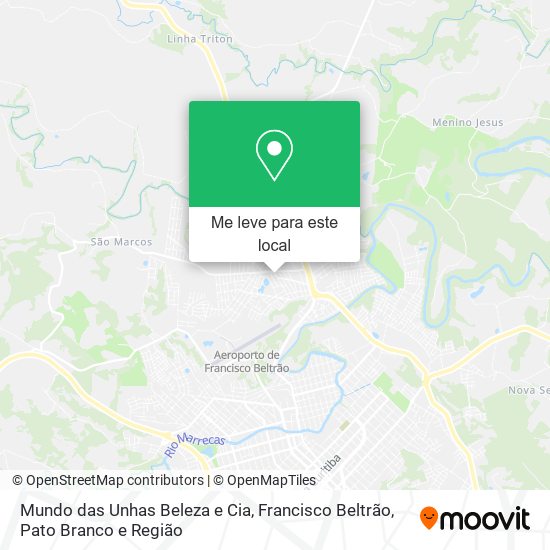 Mundo das Unhas Beleza e Cia mapa