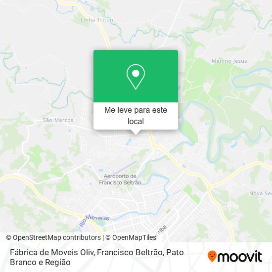Fábrica de Moveis Oliv mapa