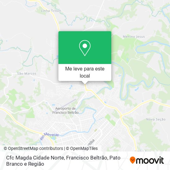Cfc Magda Cidade Norte mapa