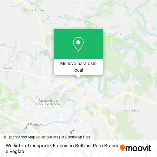 Welligton Transporte mapa