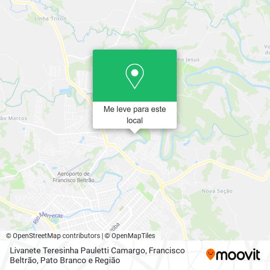 Livanete Teresinha Pauletti Camargo mapa