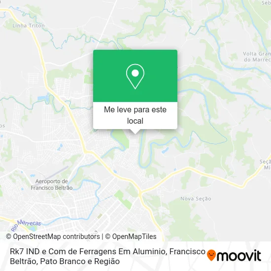 Rk7 IND e Com de Ferragens Em Aluminio mapa