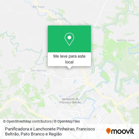 Panificadora e Lanchonete Pinheirao mapa