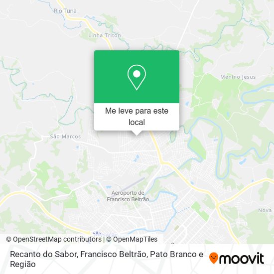 Recanto do Sabor mapa