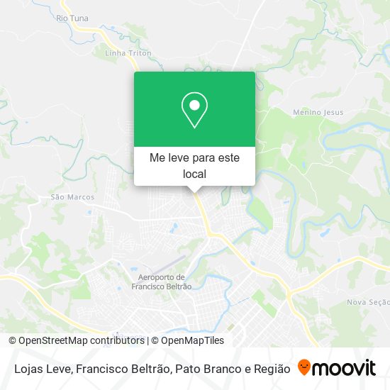 Lojas Leve mapa