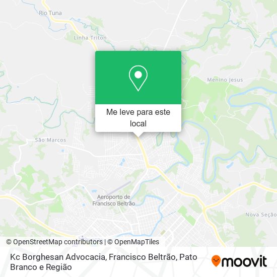 Kc Borghesan Advocacia mapa