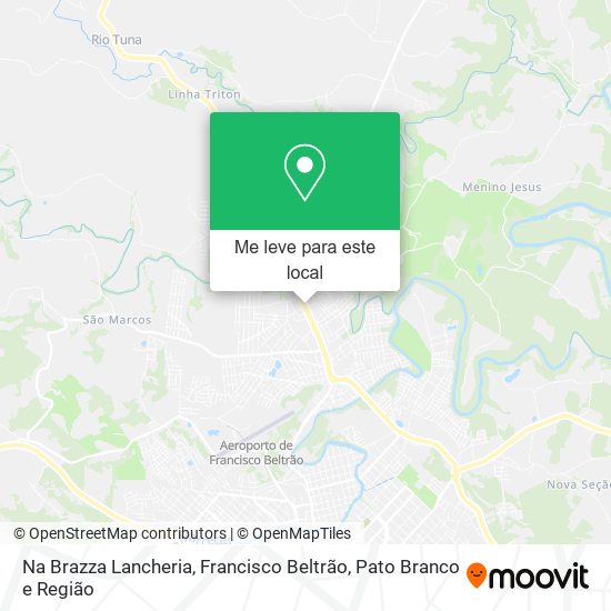 Na Brazza Lancheria mapa
