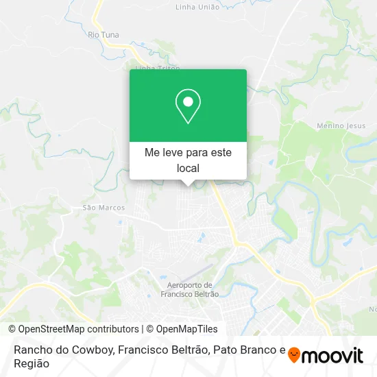Rancho do Cowboy mapa