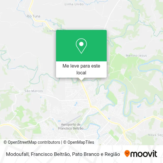 Modoufall mapa