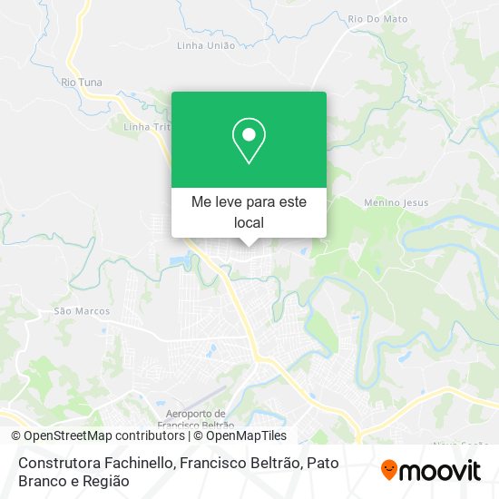 Construtora Fachinello mapa