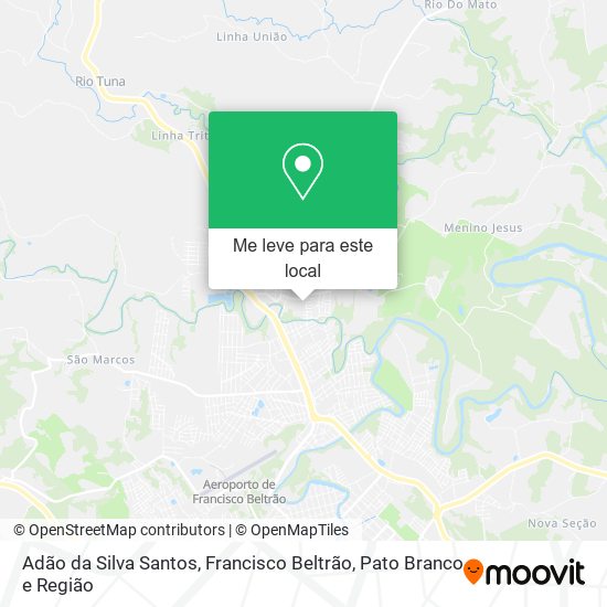 Adão da Silva Santos mapa