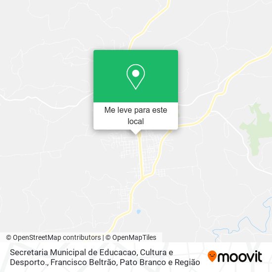 Secretaria Municipal de Educacao, Cultura e Desporto. mapa