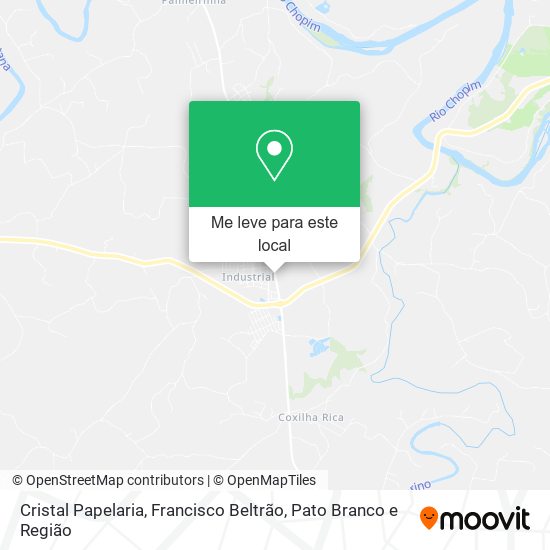 Cristal Papelaria mapa