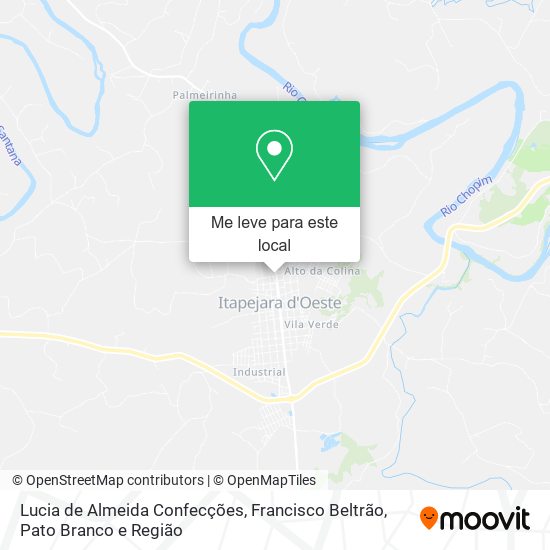 Lucia de Almeida Confecções mapa