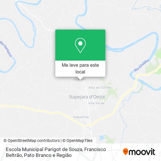 Escola Municipal Parigot de Souza mapa