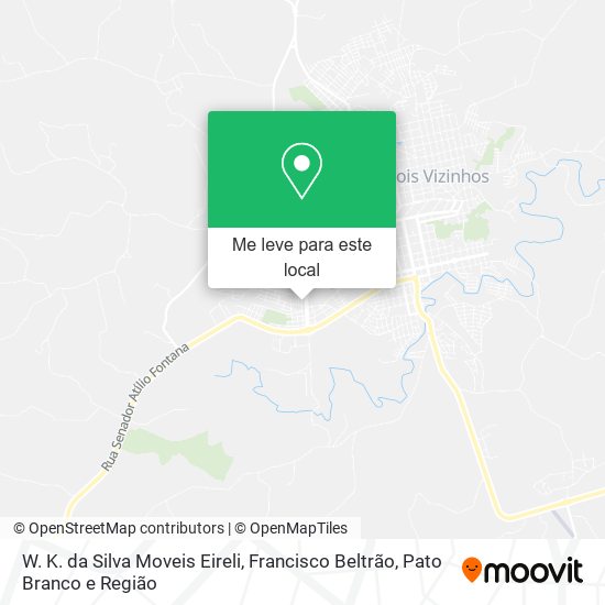 W. K. da Silva Moveis Eireli mapa