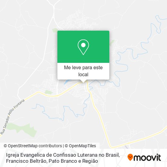 Igreja Evangelica de Confissao Luterana no Brasil mapa