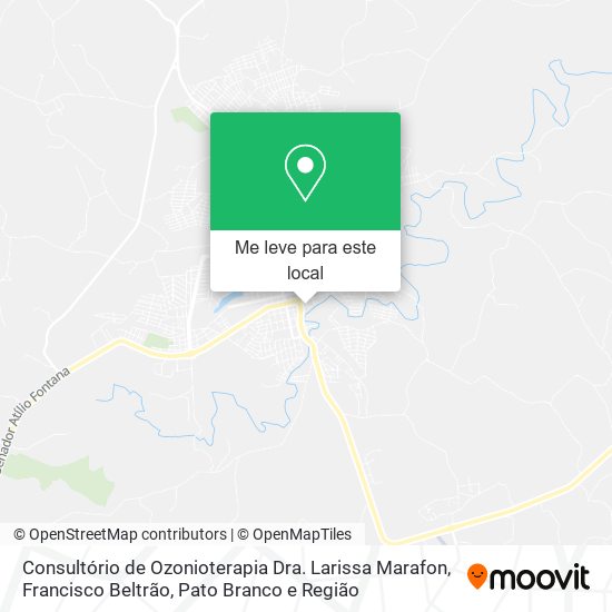 Consultório de Ozonioterapia Dra. Larissa Marafon mapa