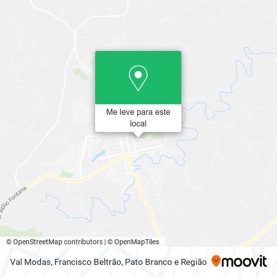 Val Modas mapa