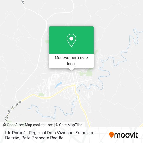 Idr-Paraná - Regional Dois Vizinhos mapa