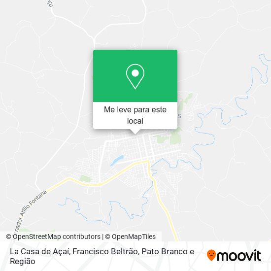 La Casa de Açaí mapa