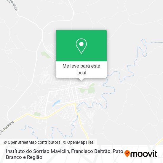 Instítuto do Sorriso Maviclin mapa