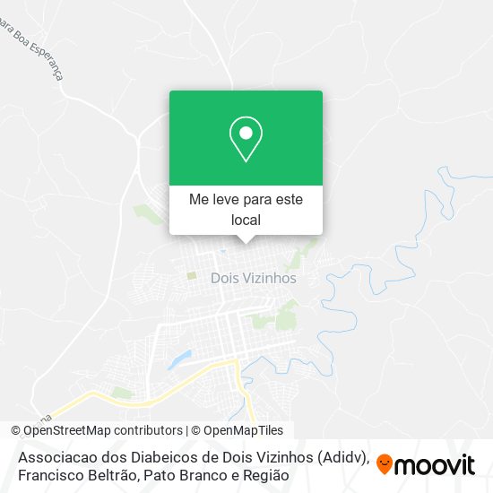 Associacao dos Diabeicos de Dois Vizinhos (Adidv) mapa