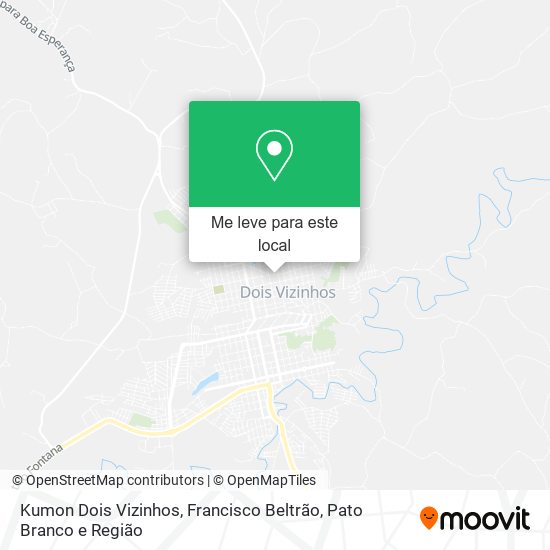 Kumon Dois Vizinhos mapa