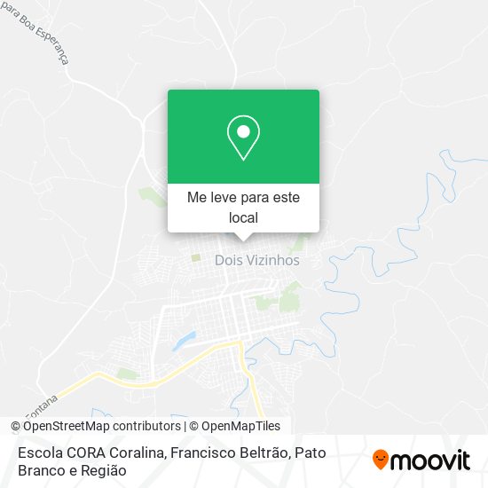 Escola CORA Coralina mapa