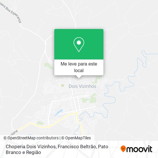 Choperia Dois Vizinhos mapa