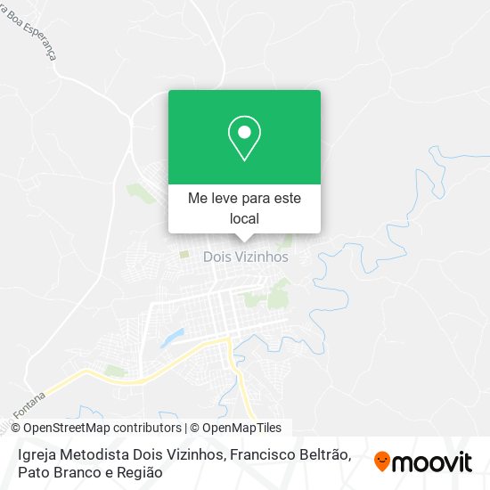 Igreja Metodista Dois Vizinhos mapa