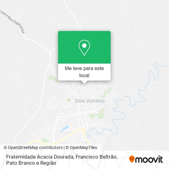 Fraternidade Acacia Dourada mapa
