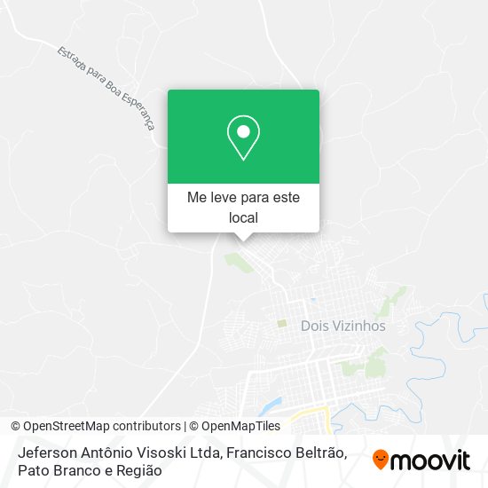 Jeferson Antônio Visoski Ltda mapa