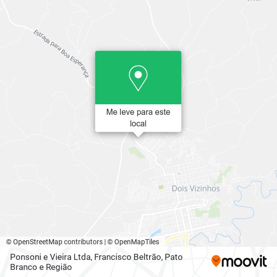 Ponsoni e Vieira Ltda mapa