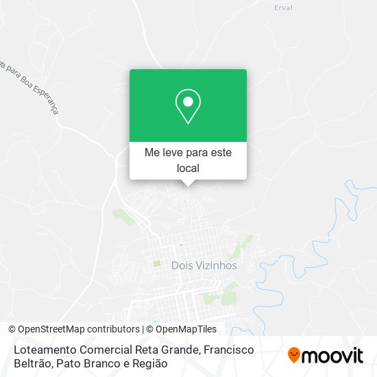 Loteamento Comercial Reta Grande mapa