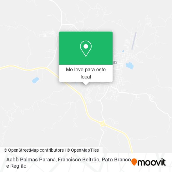 Aabb Palmas Paraná mapa