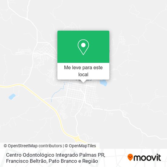 Centro Odontológico Integrado Palmas PR mapa