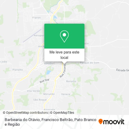 Barbearia do Otávio mapa