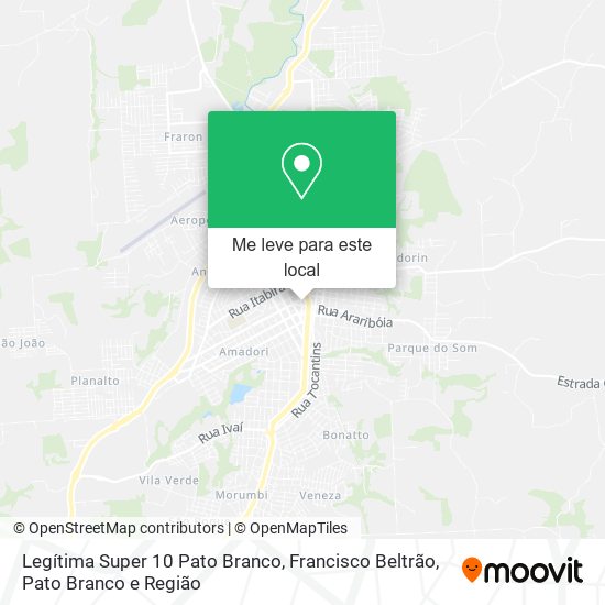 Legítima Super 10 Pato Branco mapa