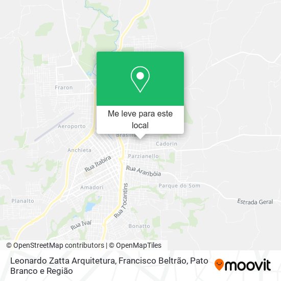 Leonardo Zatta Arquitetura mapa