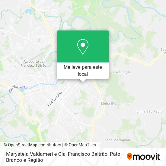 Marystela Valdameri e Cia mapa