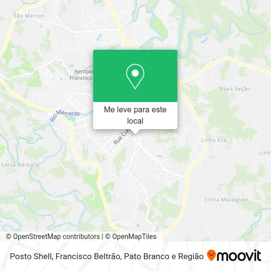 Posto Shell mapa