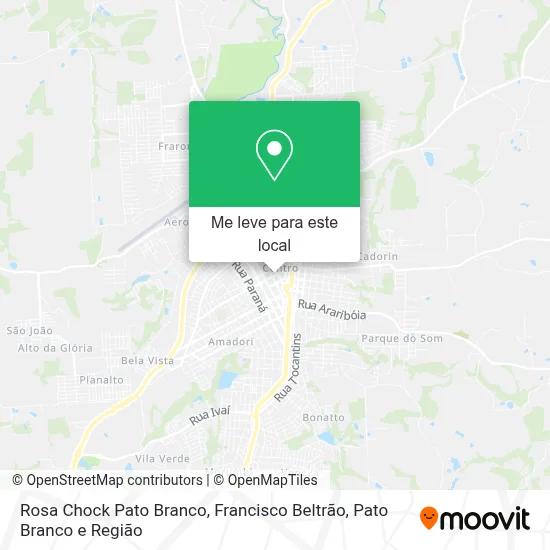 Rosa Chock Pato Branco mapa