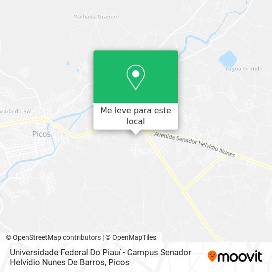 Universidade Federal Do Piauí - Campus Senador Helvídio Nunes De Barros mapa