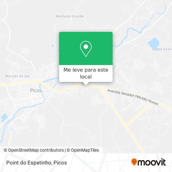 Point do Espetinho mapa