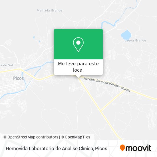 Hemovida Laboratório de Análise Clínica mapa
