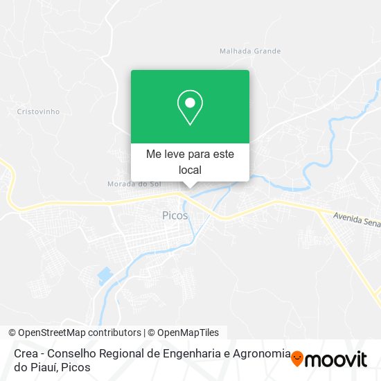 Crea - Conselho Regional de Engenharia e Agronomia do Piauí mapa